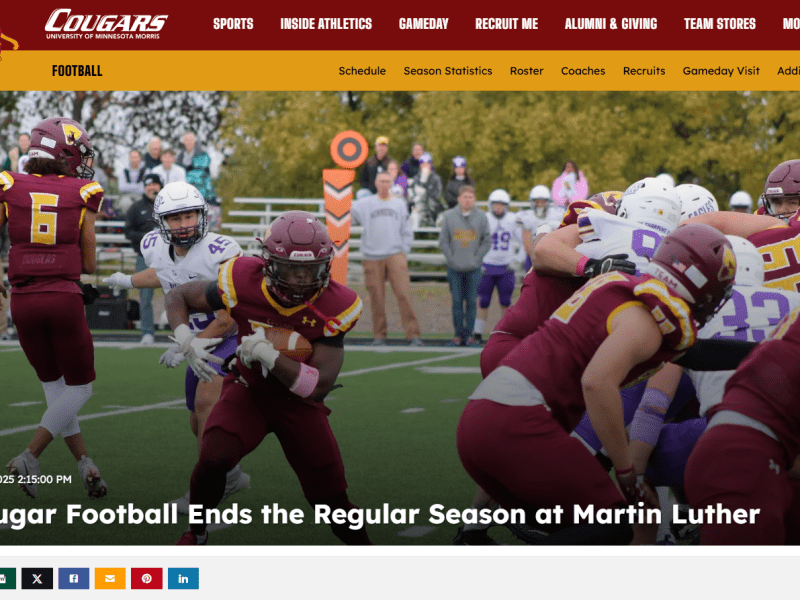 Cougar Football Ends the Regular Season at Martin&nbsp;Luther